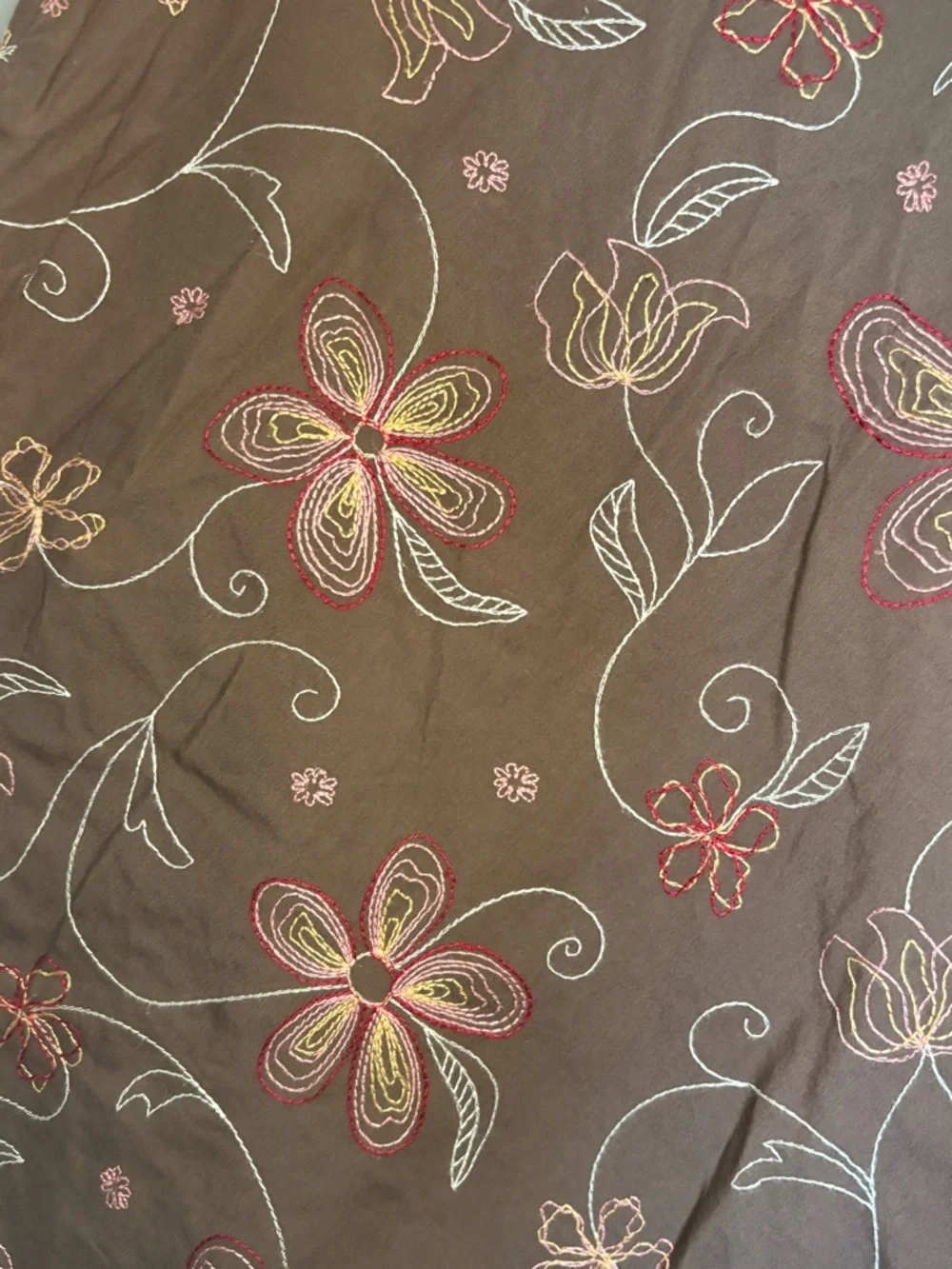 Covington Embroidered Floral A-Line Skirt - Picture 6 of 13